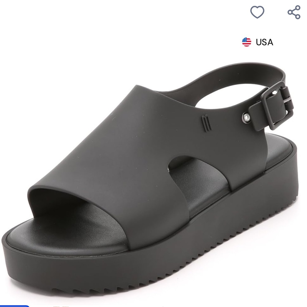 Melissa Women's Hotness Flatform Sandals, Black